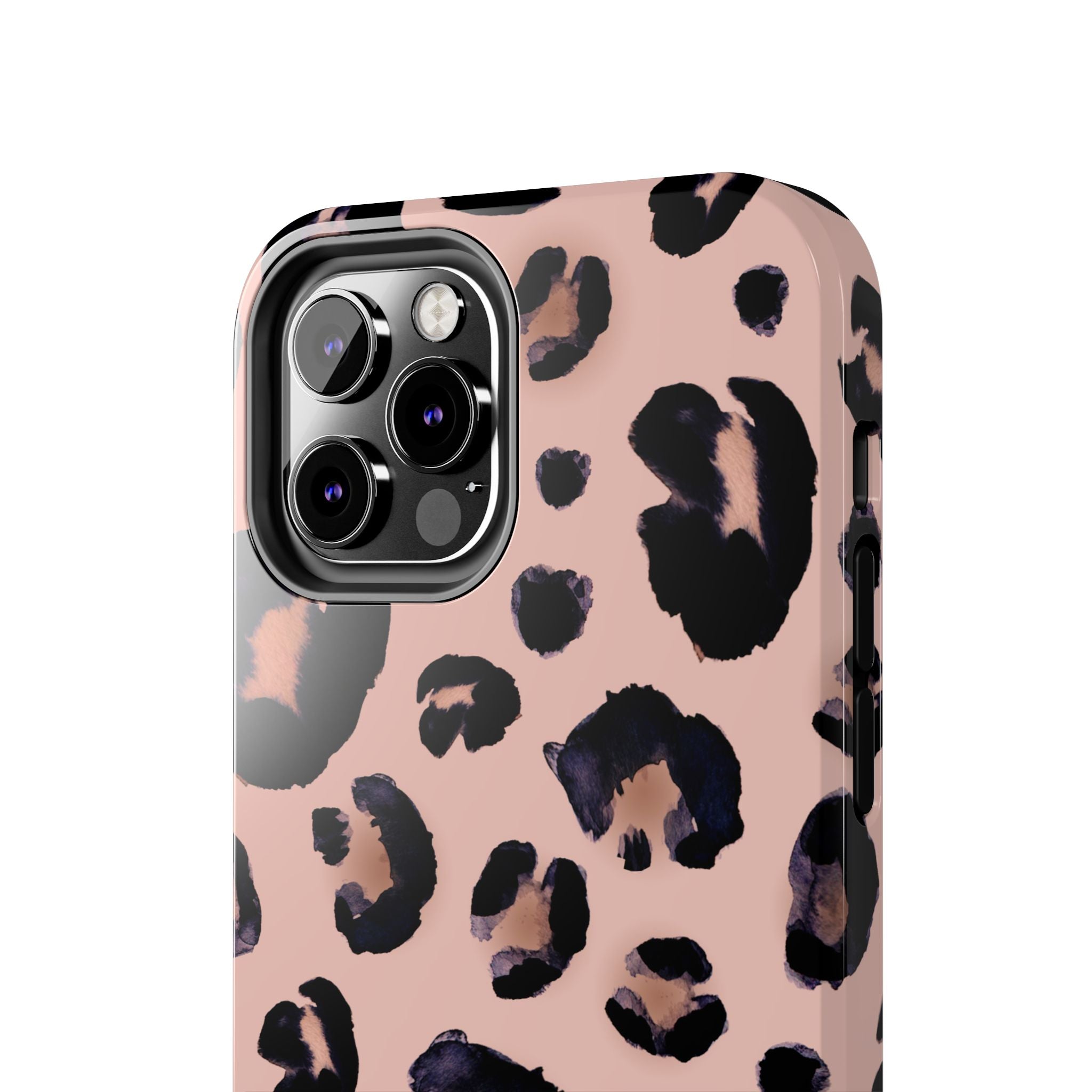 Leopard Print Tough Phone Case — Pink Animal Print Protective Cover