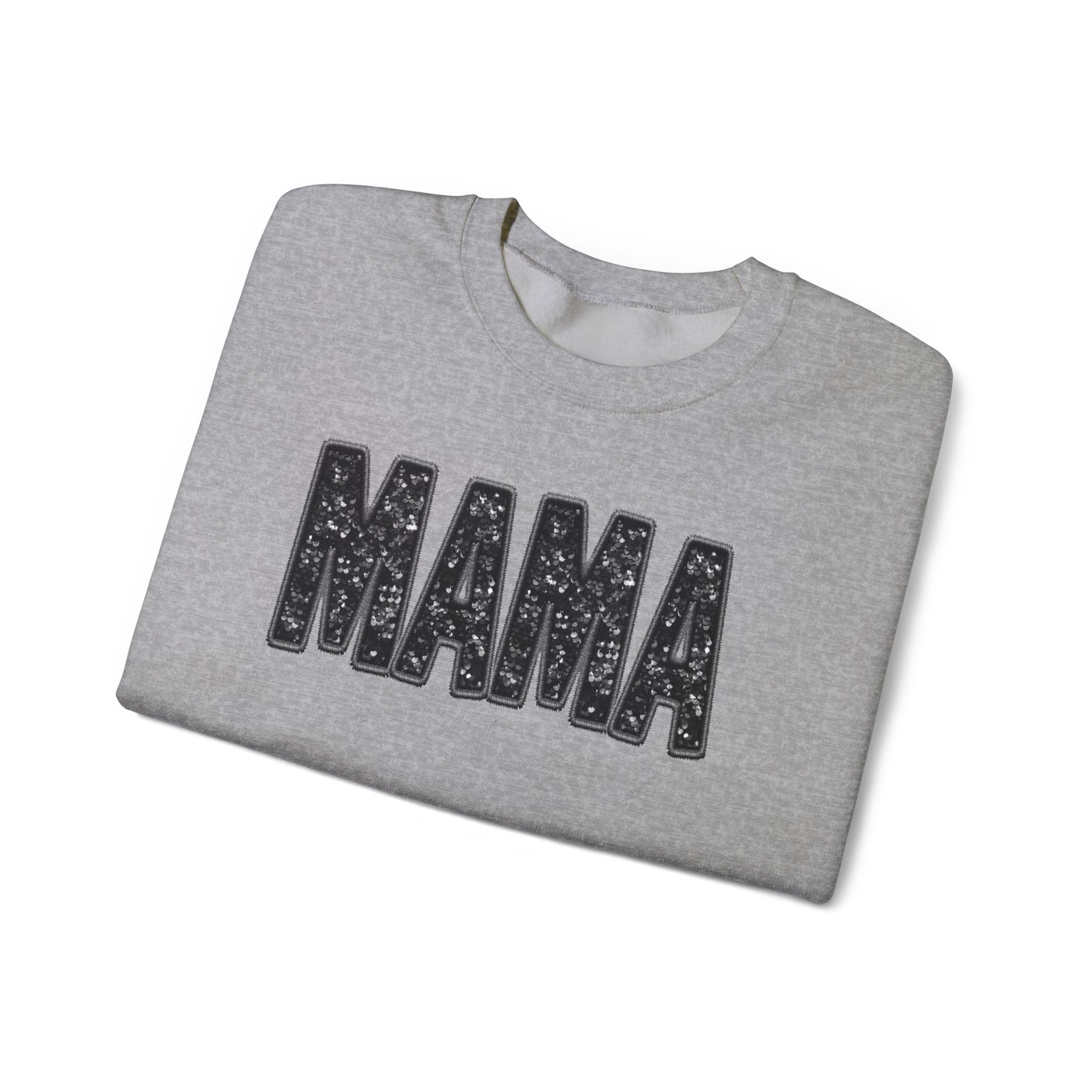 MAMA Glitter Block Letters Sweatshirt | Mama Shirt
