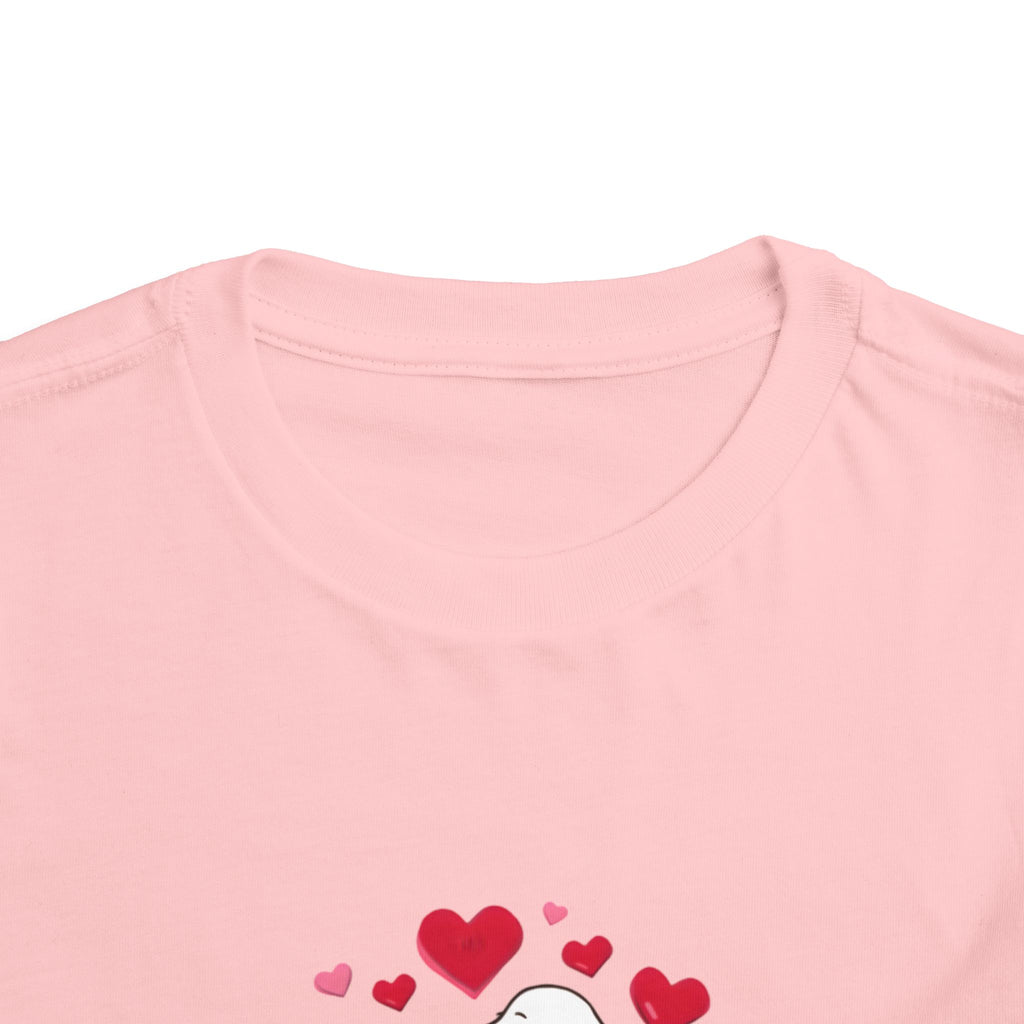 Toddler Tee — Cute Puppy “Love Is in the Air” Valentine Shirt
