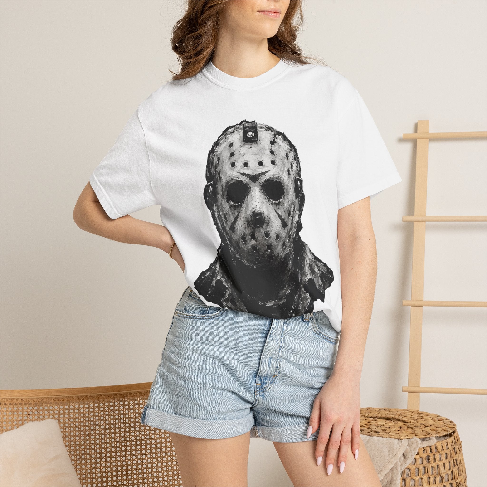 Hockey Mask Horror T-Shirt — Portrait Tee