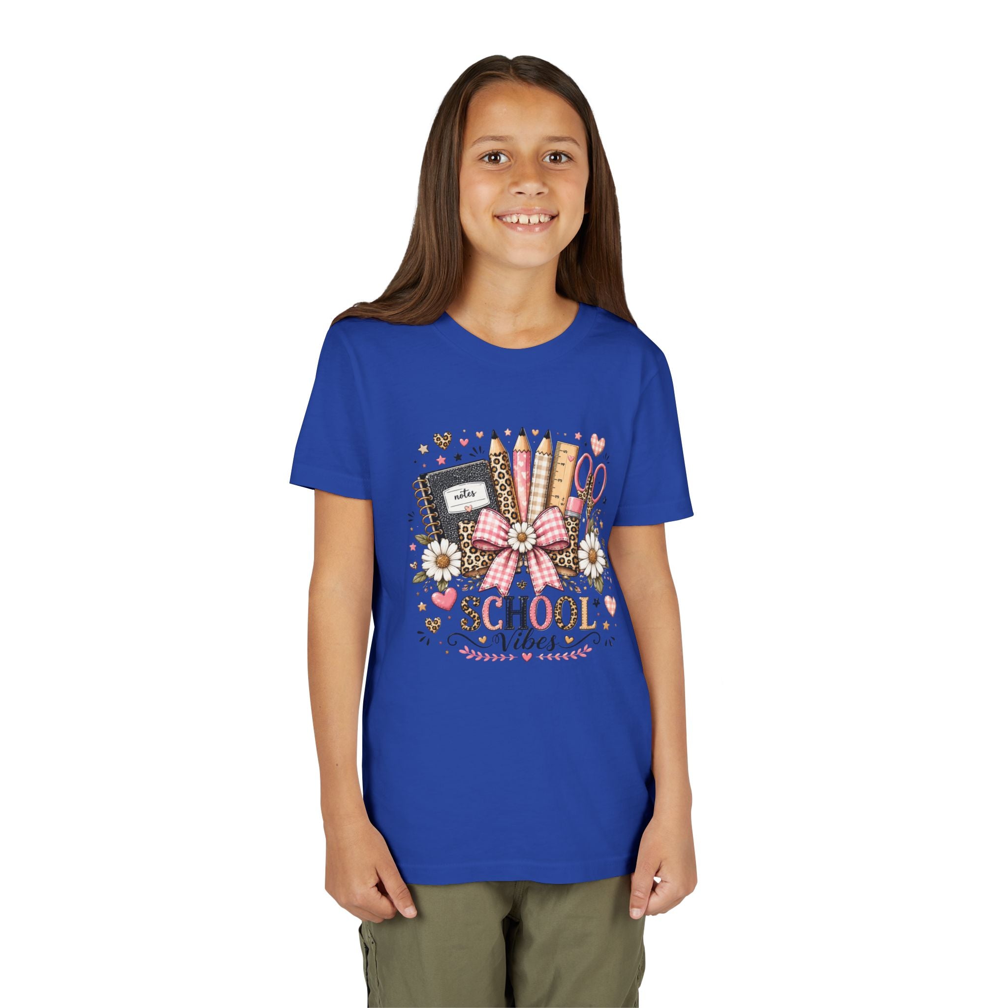 Youth Tee — "School Vibes" Back-to-School Graphic