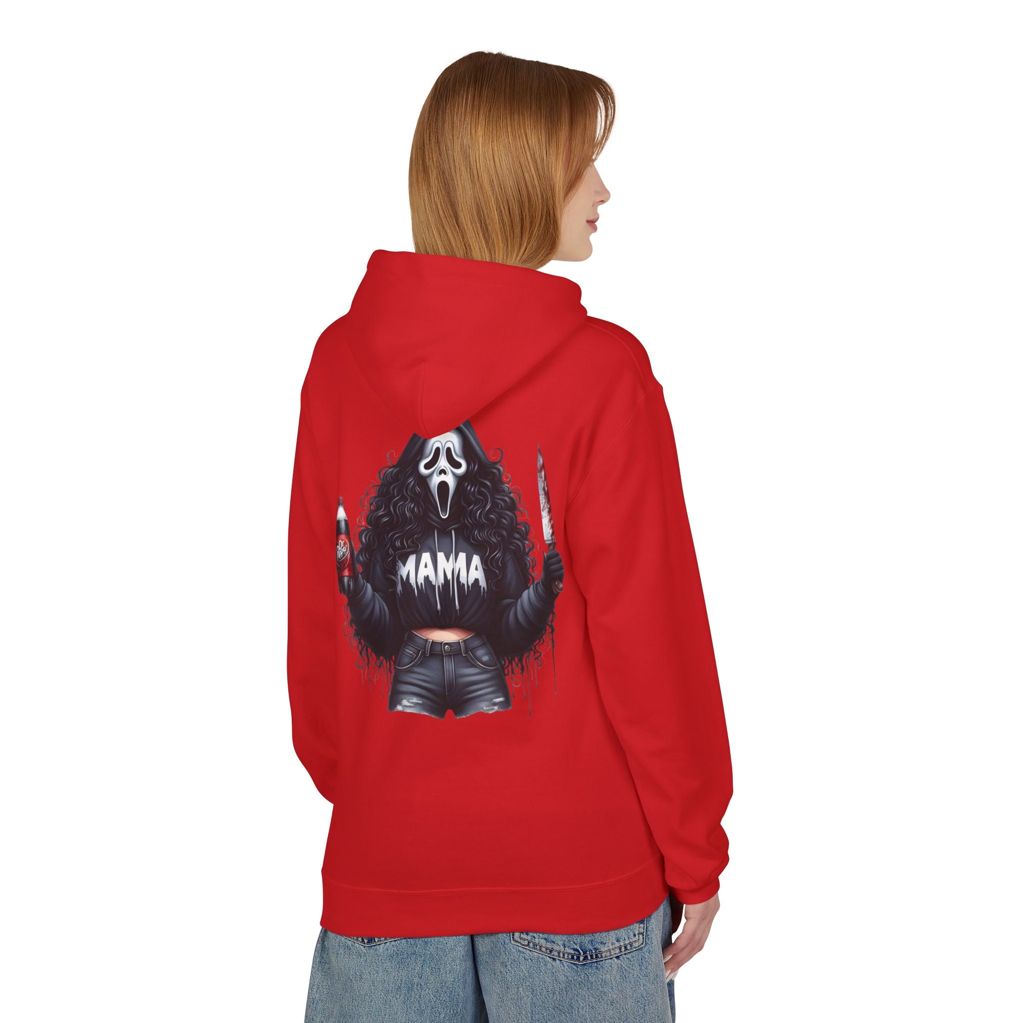 Horror Mama Hoodie — 'What's Your Favorite Scary Movie?' Graphic Hooded Sweatshirt