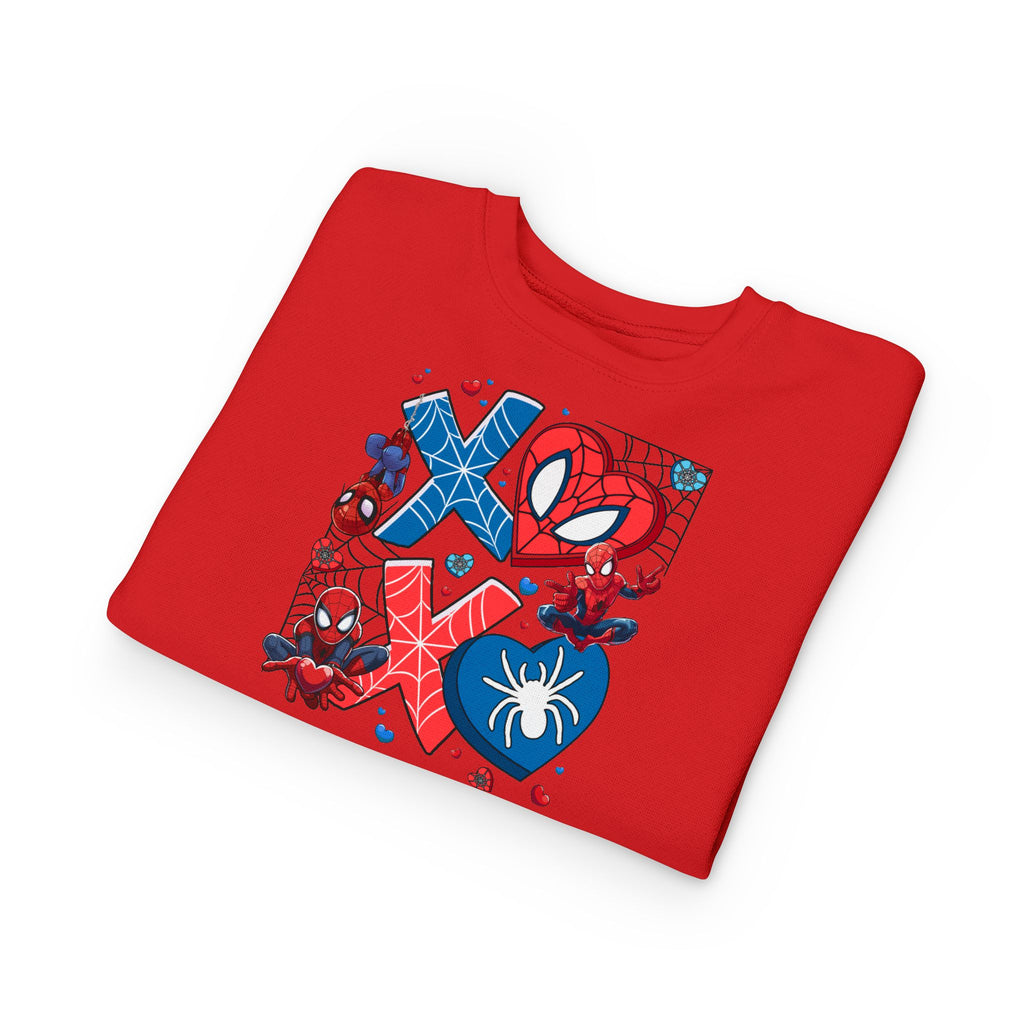Spiderman Heart Valentines Toddler Sweatshirt