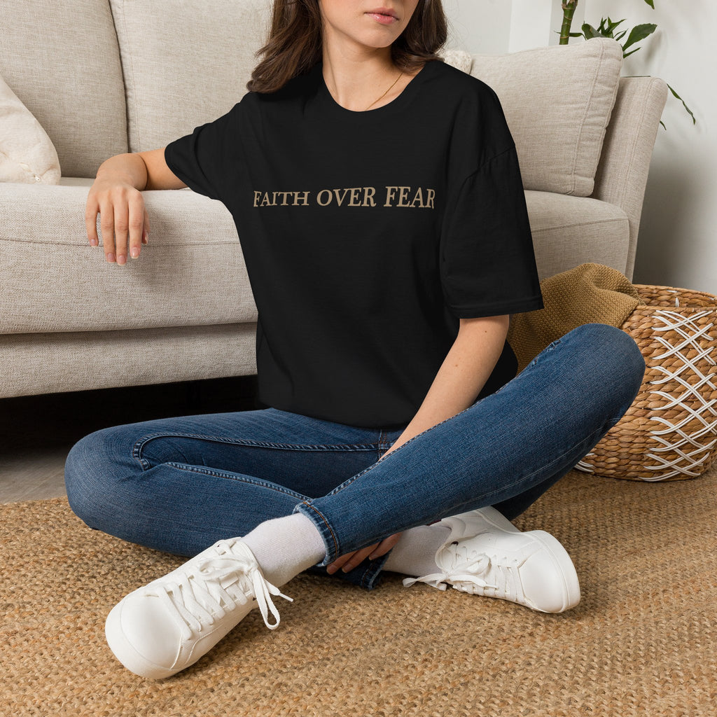 Faith Over Fear T-Shirt — Inspirational Christian Tee