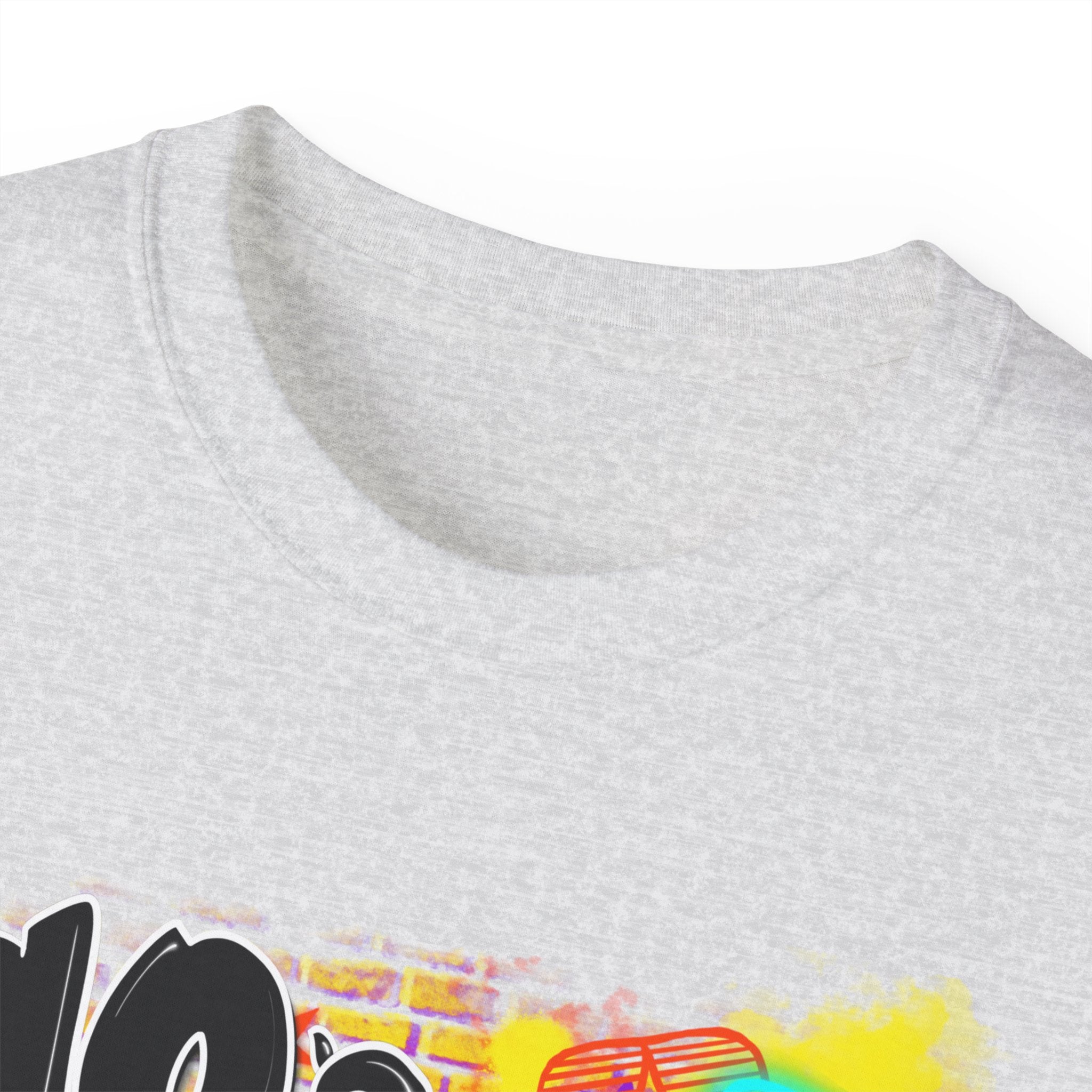 90s Made 00s Raised T-Shirt — Neon Retro Boombox Graphic Tee