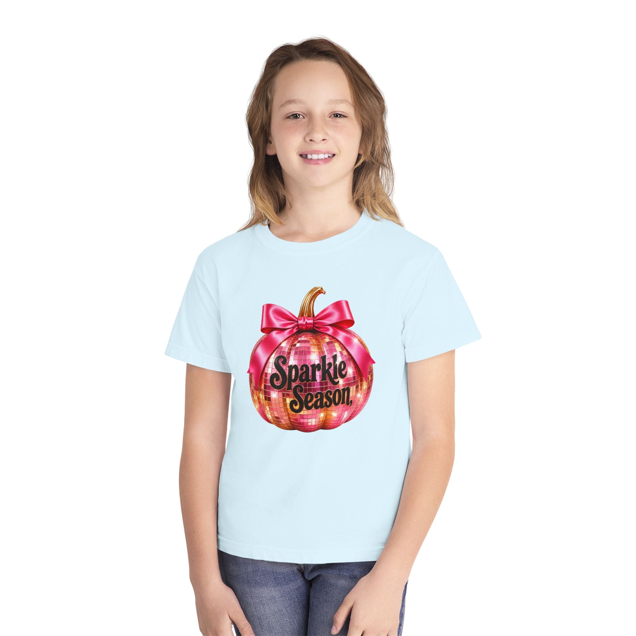 Sparkle Season Pumpkin Youth T‑Shirt