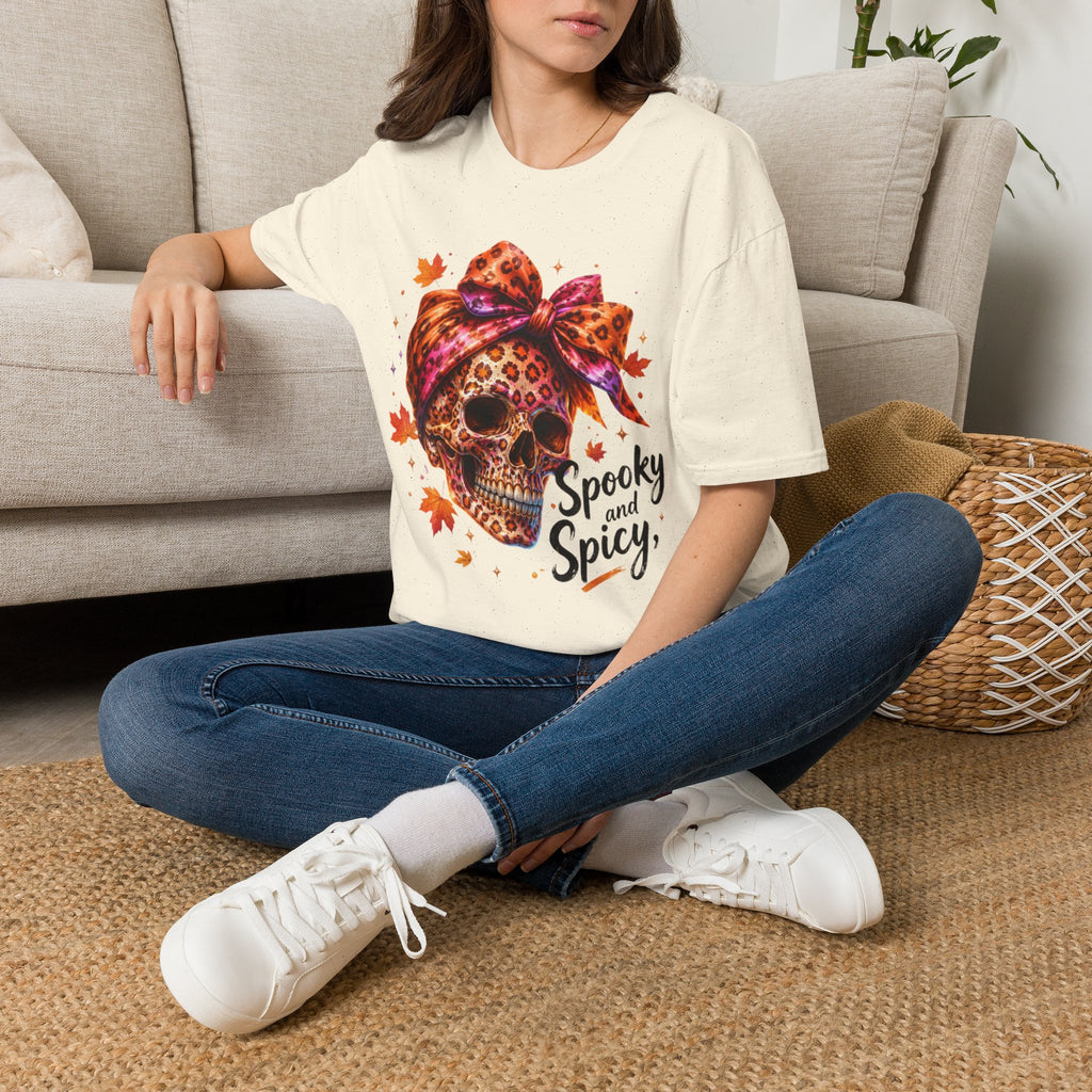 Spooky and Spicy Leopard Skull T-Shirt