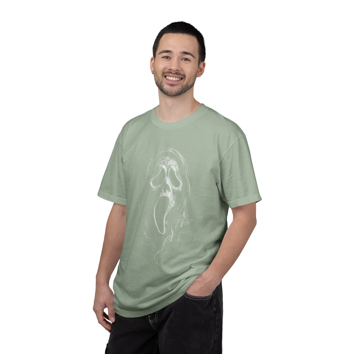 Minimal Natural Garment-Dyed T‑Shirt — Organic Cream Tee