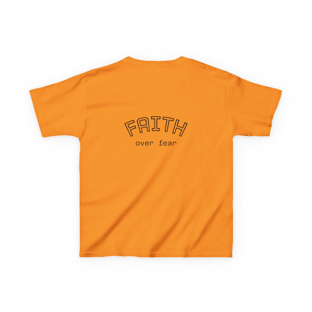 Faith Over Fear Kids T-Shirt | Christian Typography Tee