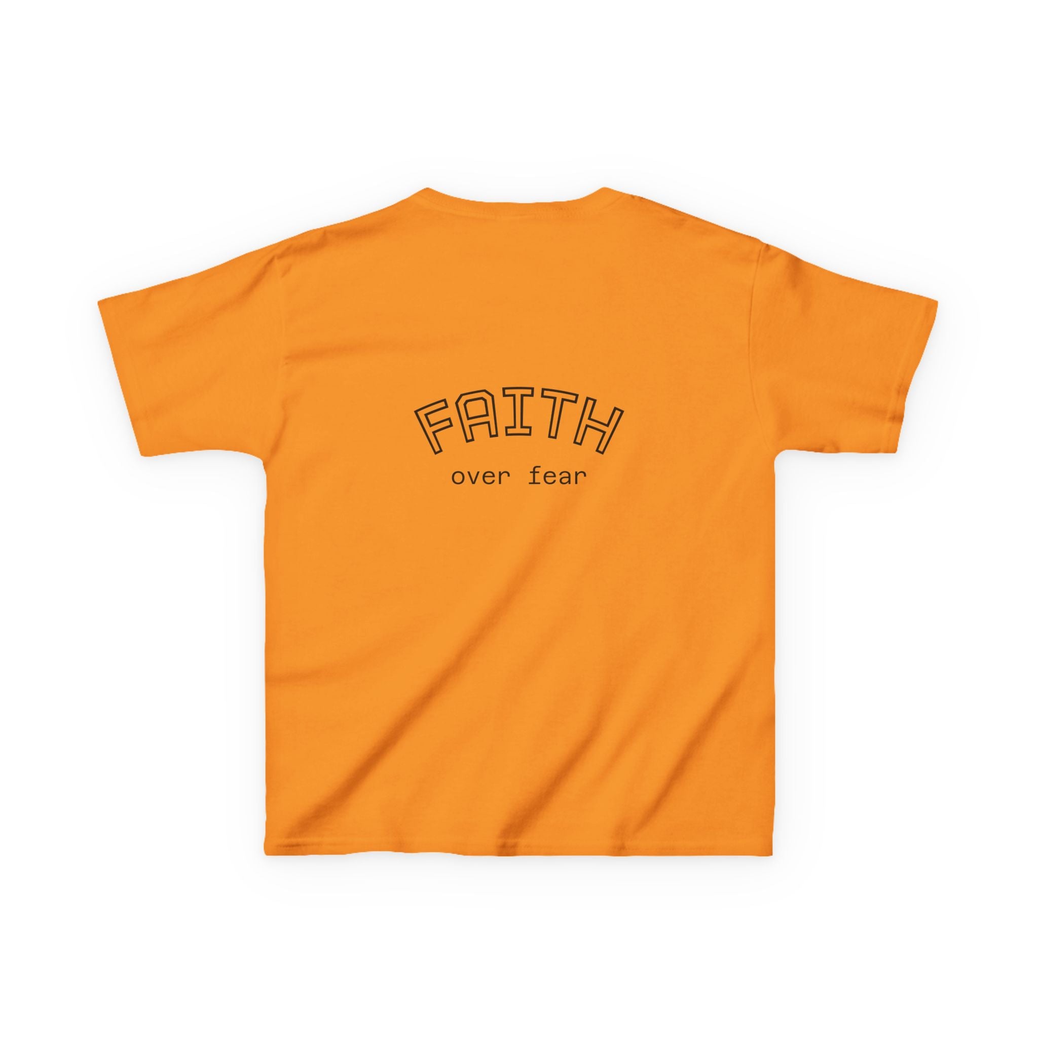 Faith Over Fear Kids T-Shirt | Christian Typography Tee