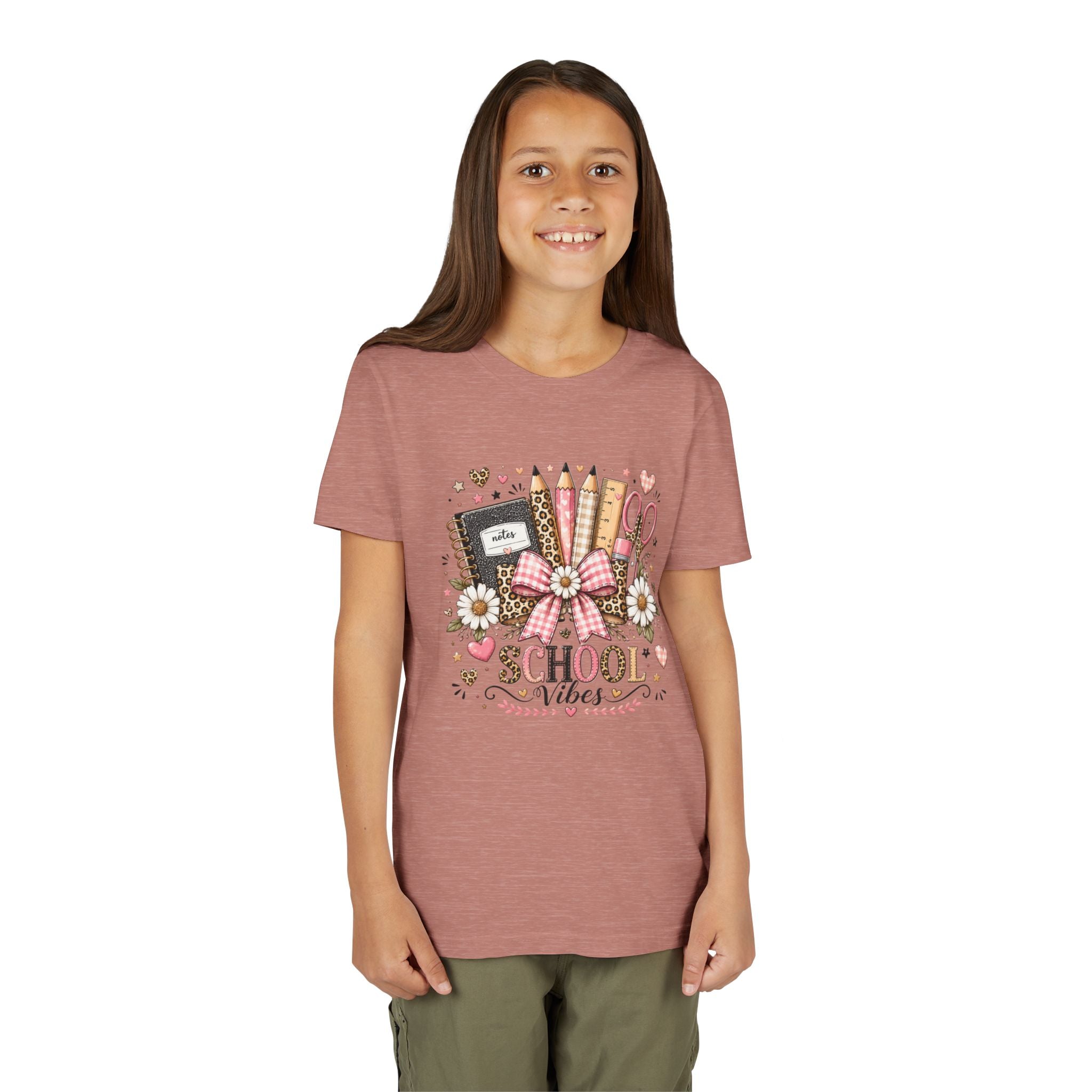 Youth Tee — "School Vibes" Back-to-School Graphic