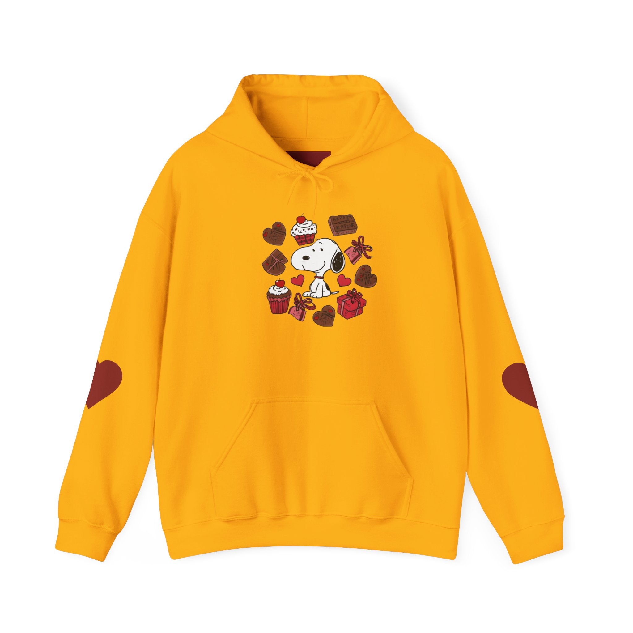 Snoopy Valentine Heart Hoodie | Cute Chocolate Cupcake Love Design