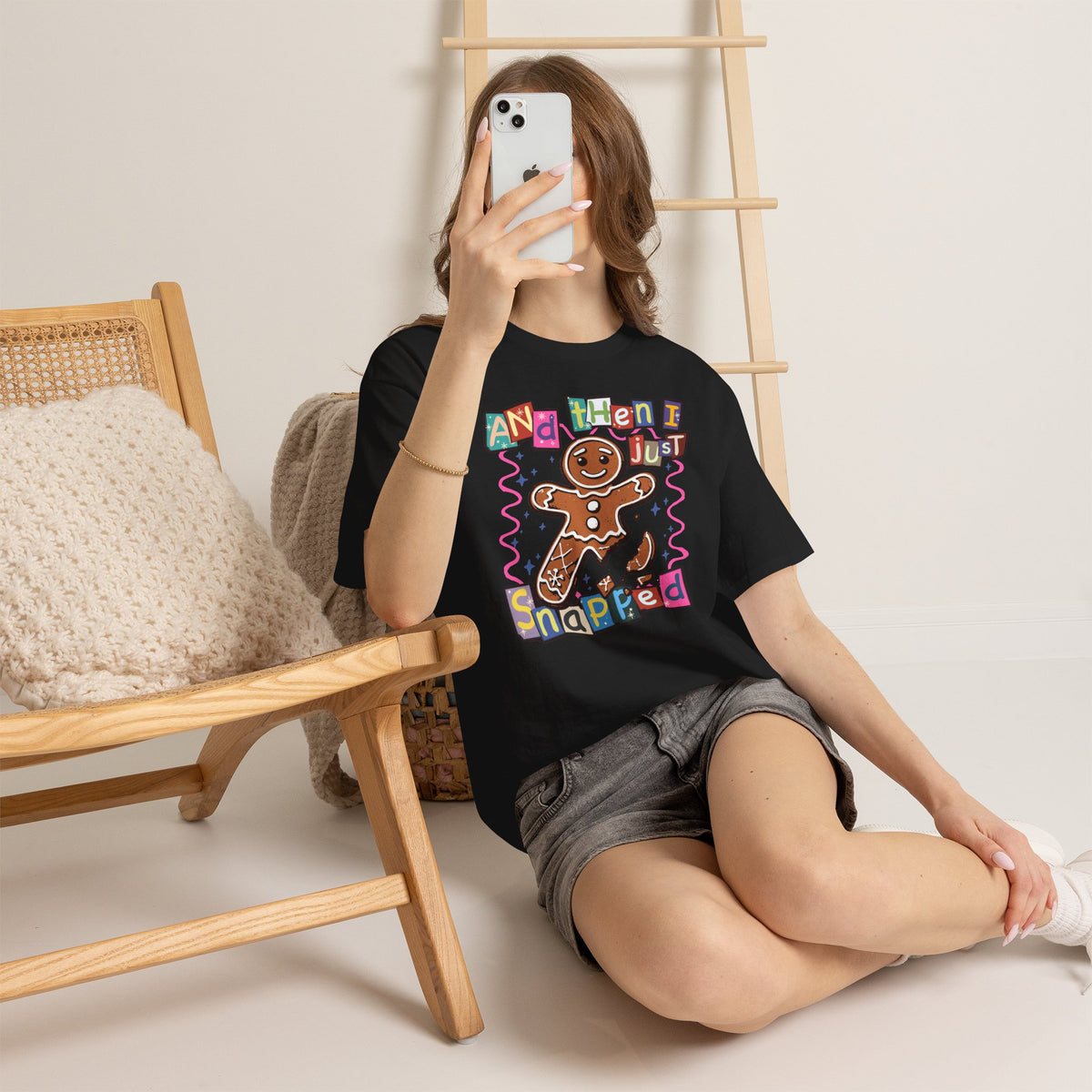 Gingerbread Cookie 'And Then I Just Snapped' Graphic Tee