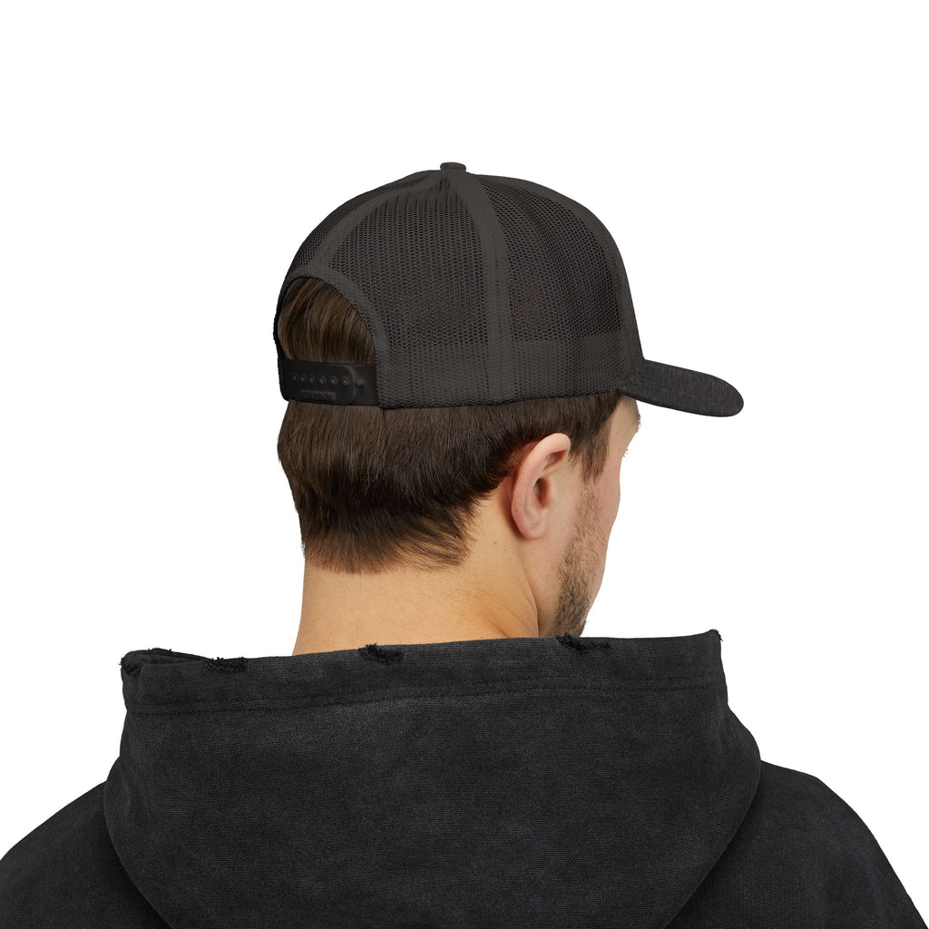 Embroidered Red Rose Trucker Cap