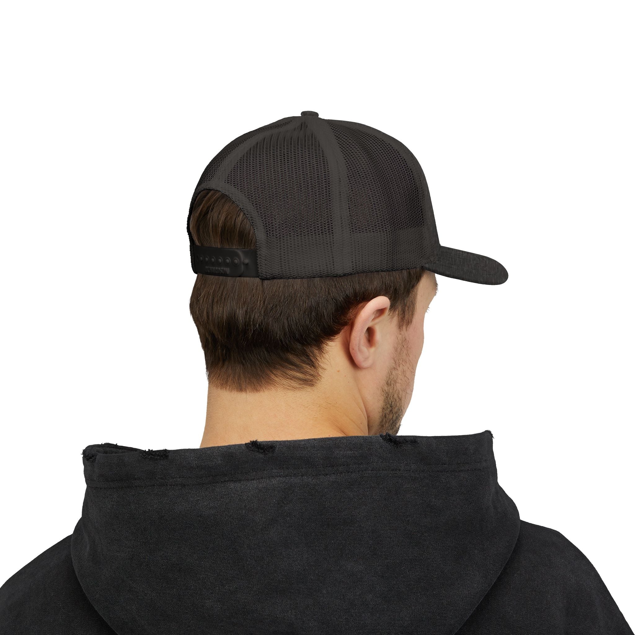 Embroidered Red Rose Trucker Cap