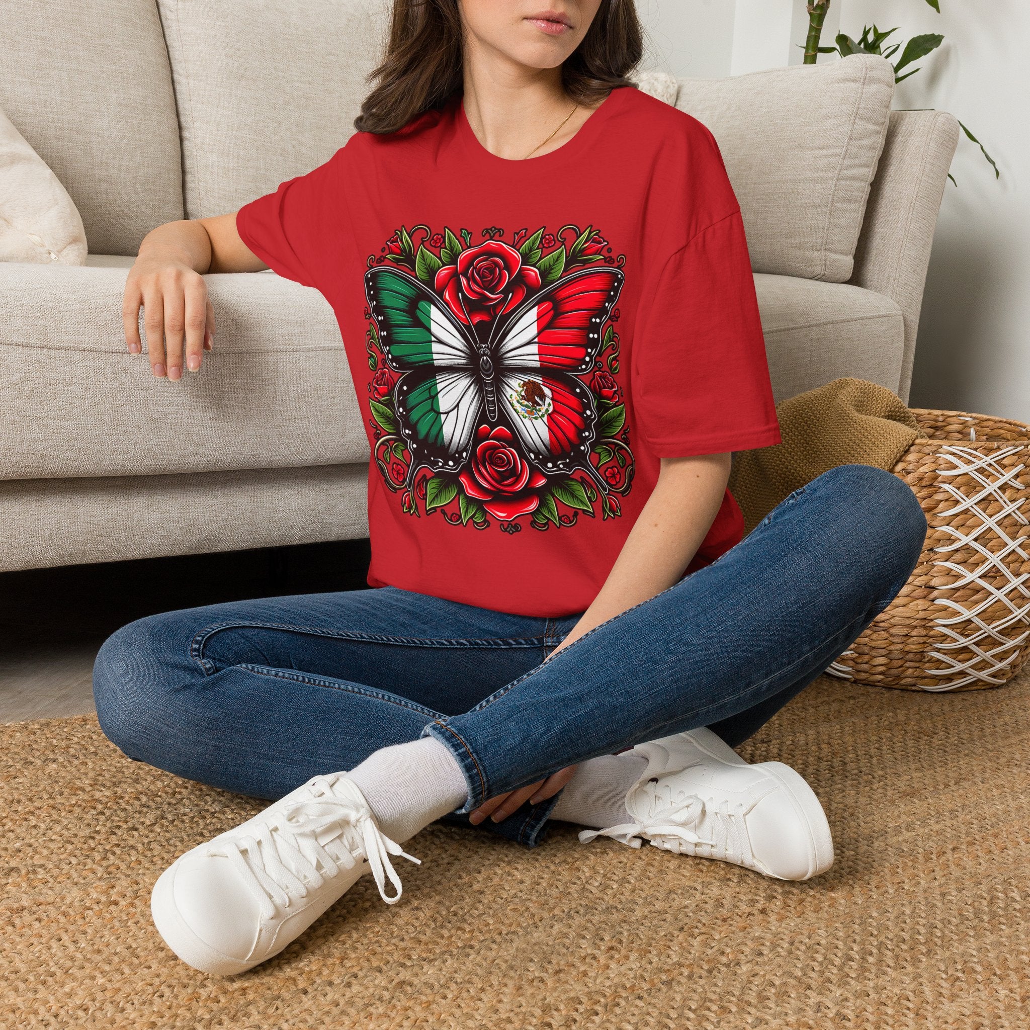 Mexican Flag Butterfly T-Shirt — Rose & Eagle Graphic Tee